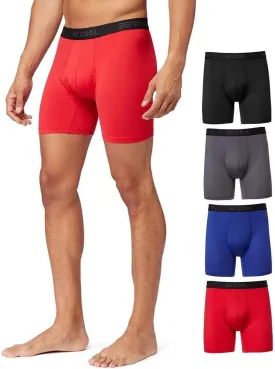 32 DEGREES Mens 4-Pack Active Mesh Quick Dry Performance Boxer Brief