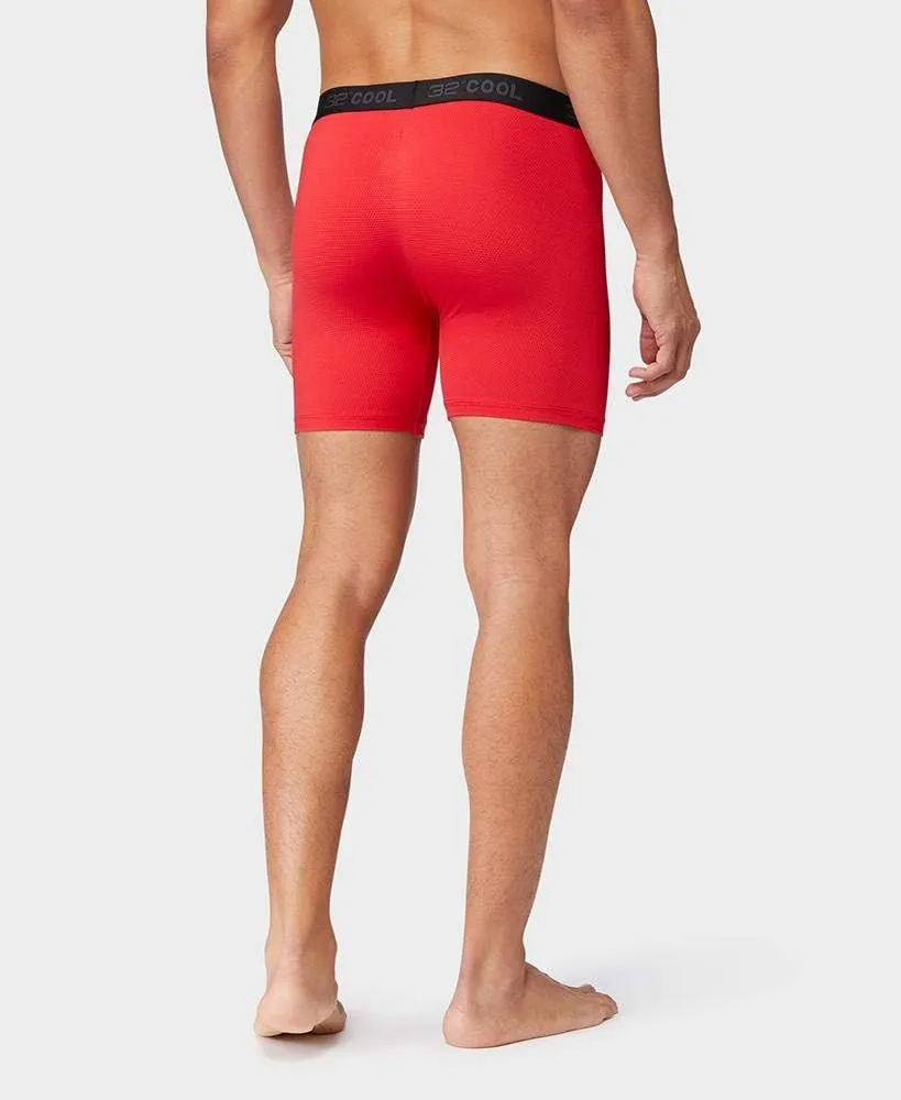32 DEGREES Mens 4-Pack Active Mesh Quick Dry Performance Boxer Brief