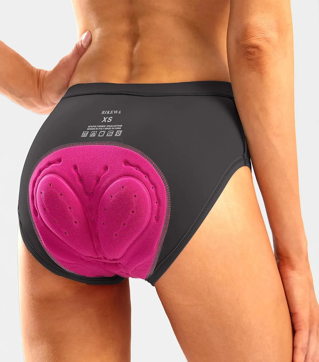 Bikewa Women's 4D Padded Bike Underwear Cycling Bicycle Shorts Biking Riding Briefs Biker Cycle Undershorts for Women