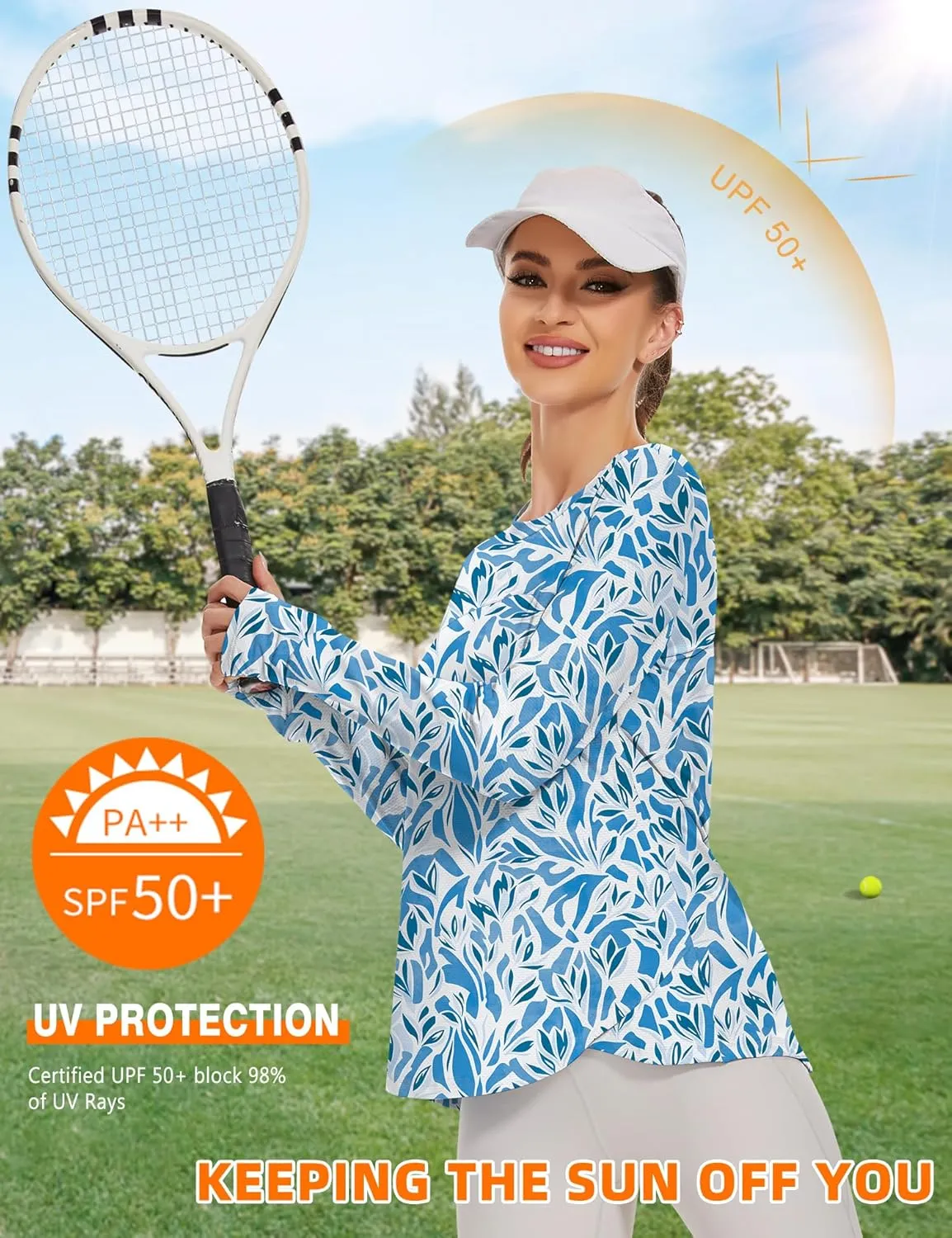 Blingfit Women's Workout Tops Long Sleeve Running Hiking Athletic Gym Shirts Lightweight UPF50  UV Rash Guard Sun Protection