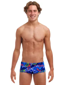 Boys Broken Hearts Sidewinder Swim Trunks - Blue
