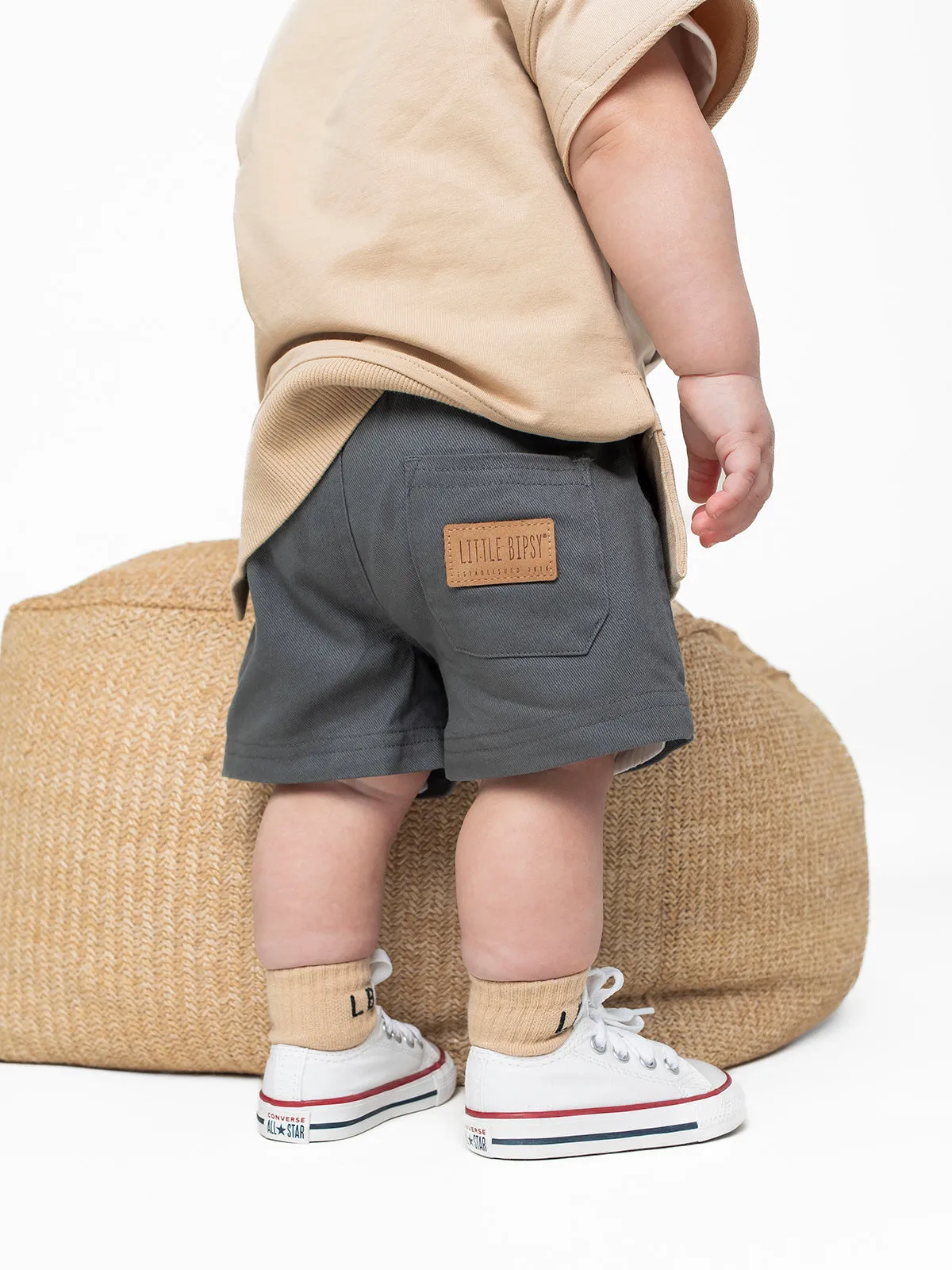 Cotton Twirl Short - Charcoal