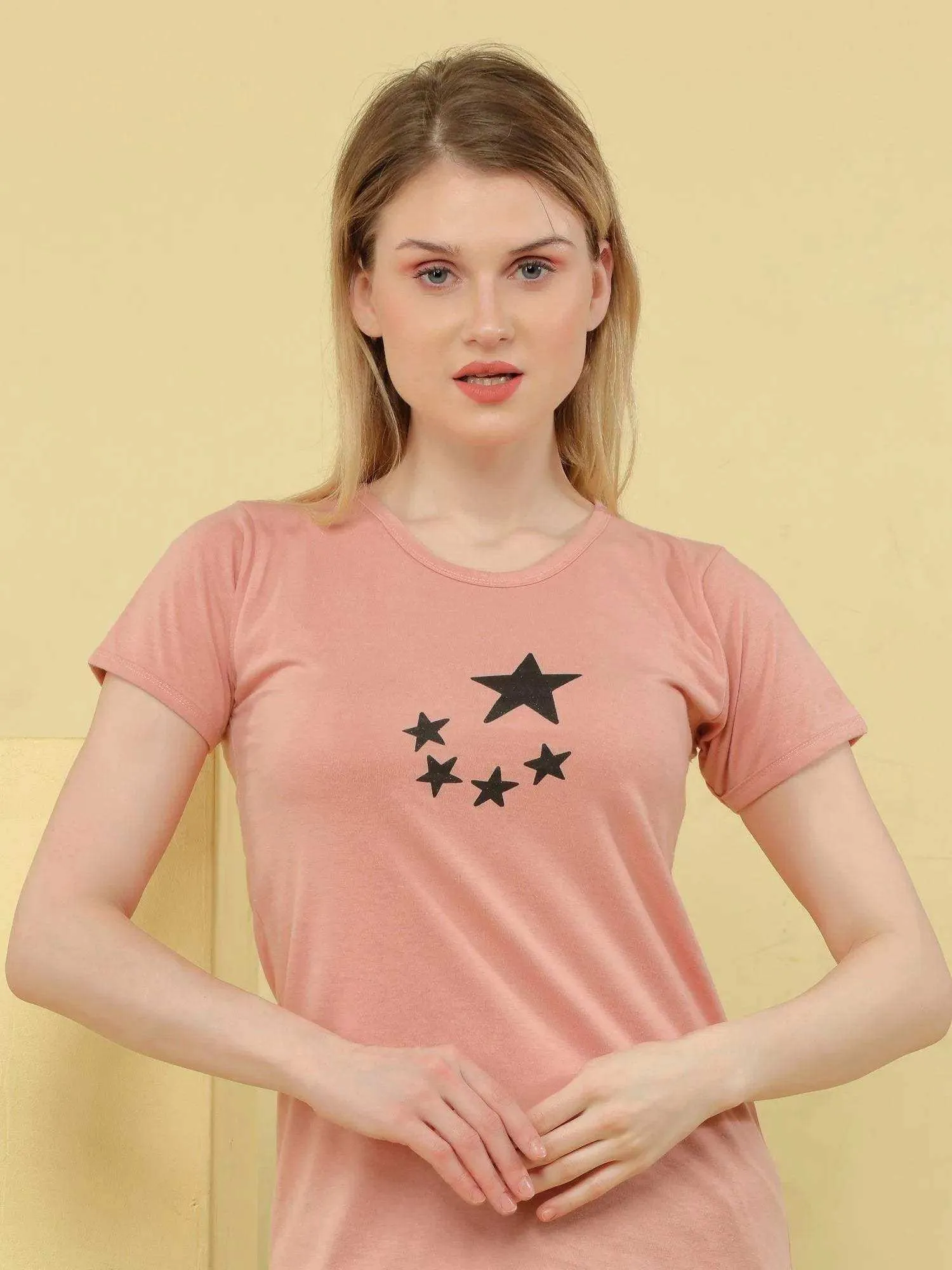 Cute Stars Shorts Set