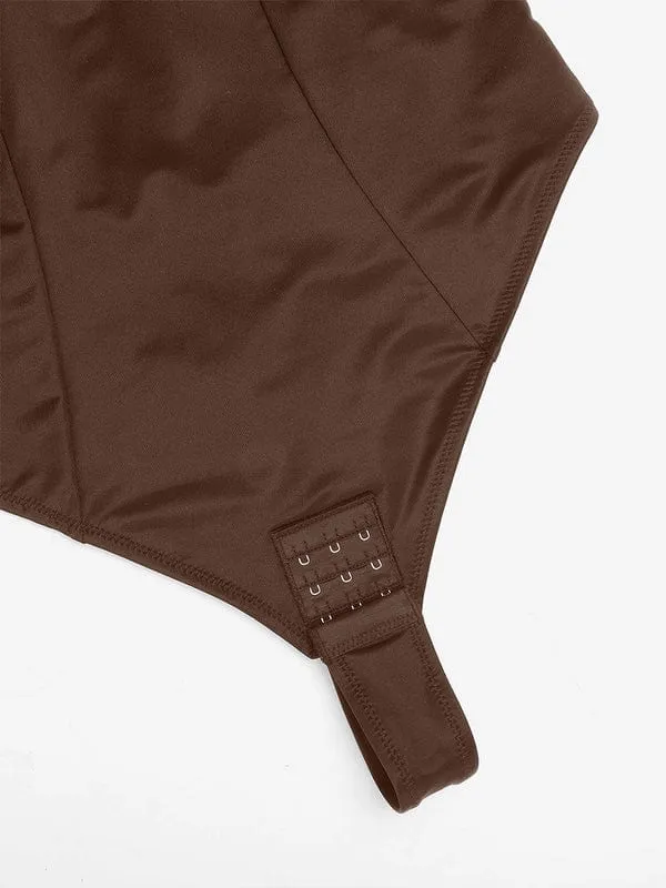 Deep V-Neck Tummy Control Shapewear Bodysuit