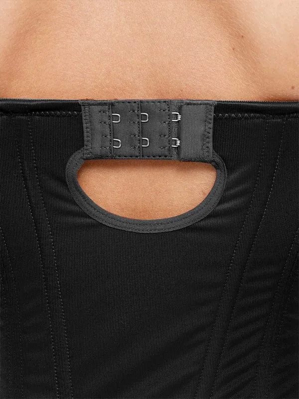 Deep V-Neck Tummy Control Shapewear Bodysuit