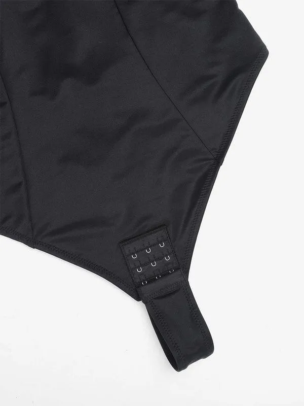 Deep V-Neck Tummy Control Shapewear Bodysuit