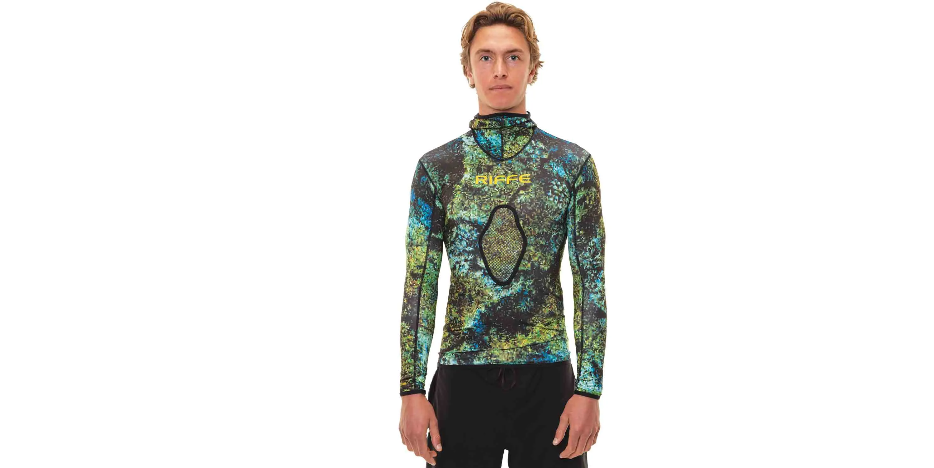 Eco Hooded Long Sleeve Rash Guard with Loading Pad