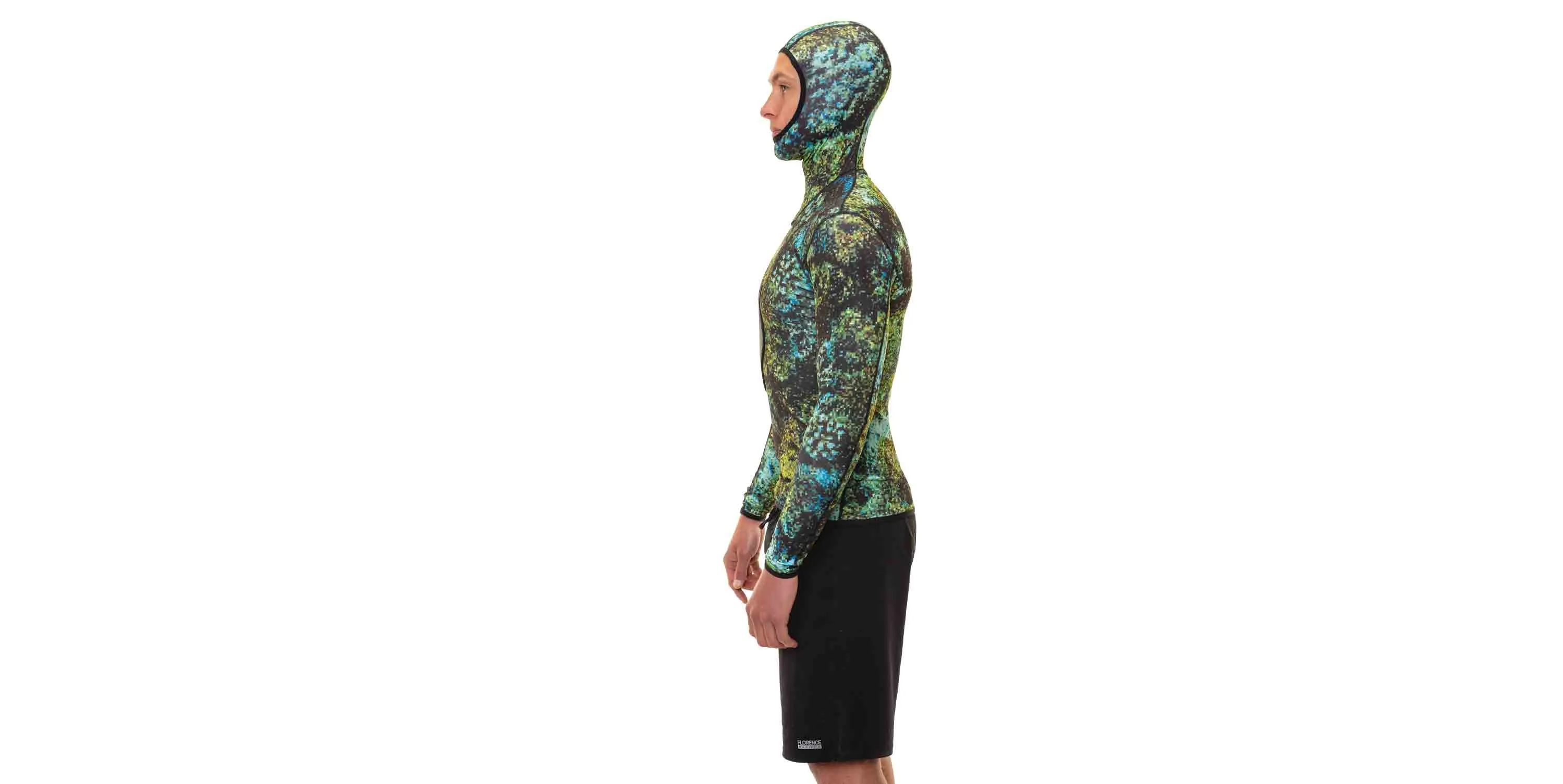 Eco Hooded Long Sleeve Rash Guard with Loading Pad