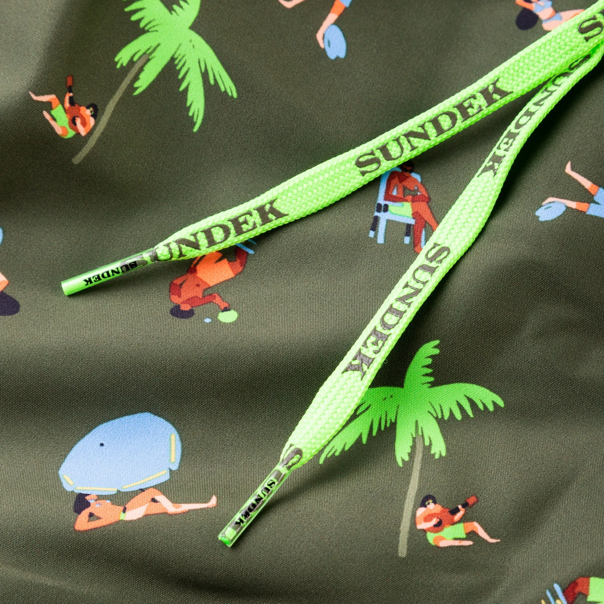 Elastic Waist Swim Trunks 16 Inch