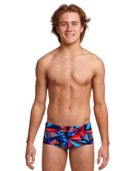 Funky Trunks Boys Patriot Beat Sidewinder Swim Trunks - Multi