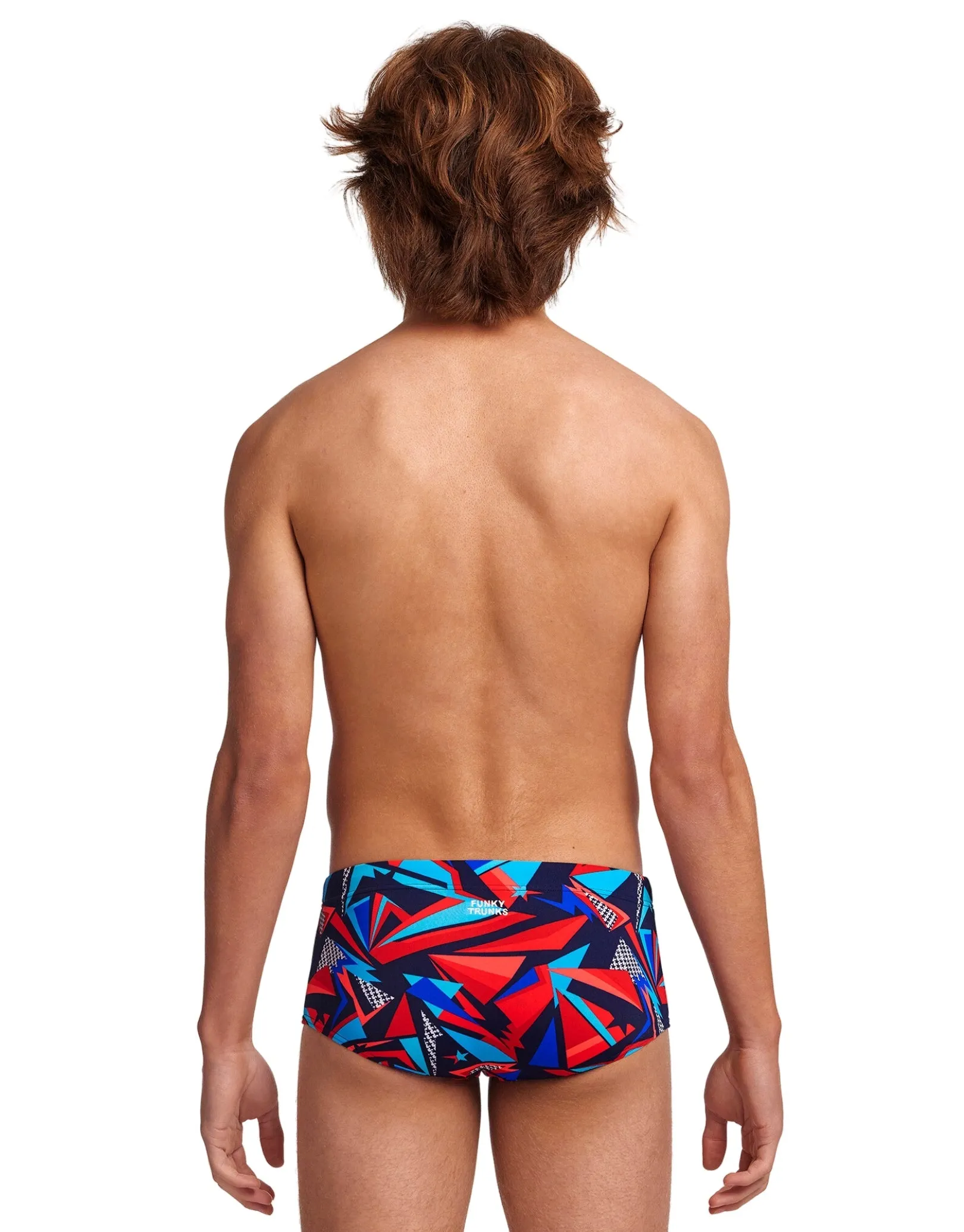 Funky Trunks Boys Patriot Beat Sidewinder Swim Trunks - Multi