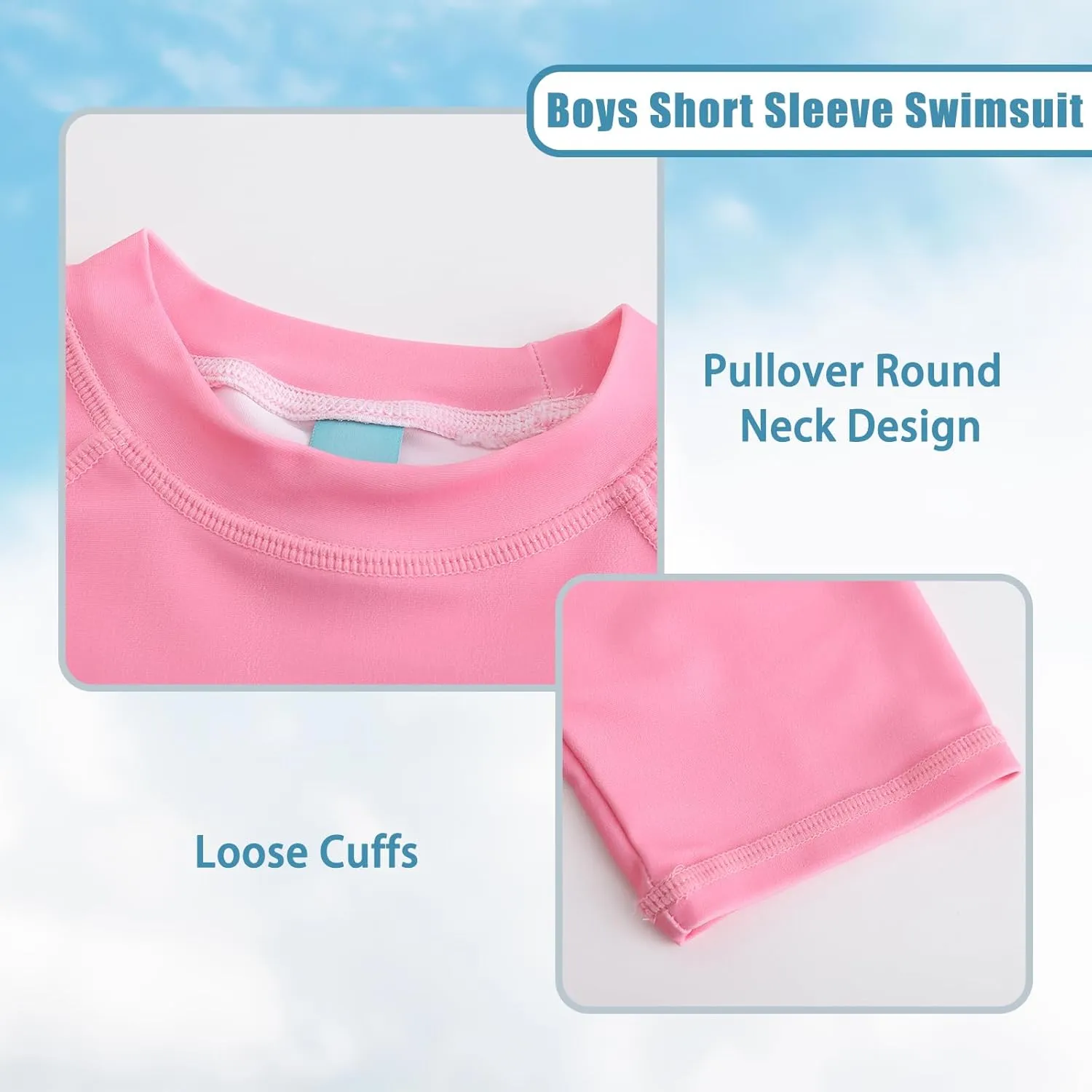 Girls Short Sleeve Swim Shirt for Kids Girls Rash Guard Swimsuits with UPF 50  Sun Protection Swim Top 3-16 Years