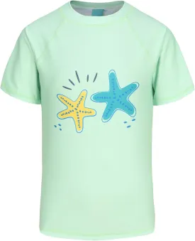 Girls Short Sleeve Swim Shirt for Kids Girls Rash Guard Swimsuits with UPF 50  Sun Protection Swim Top 3-16 Years