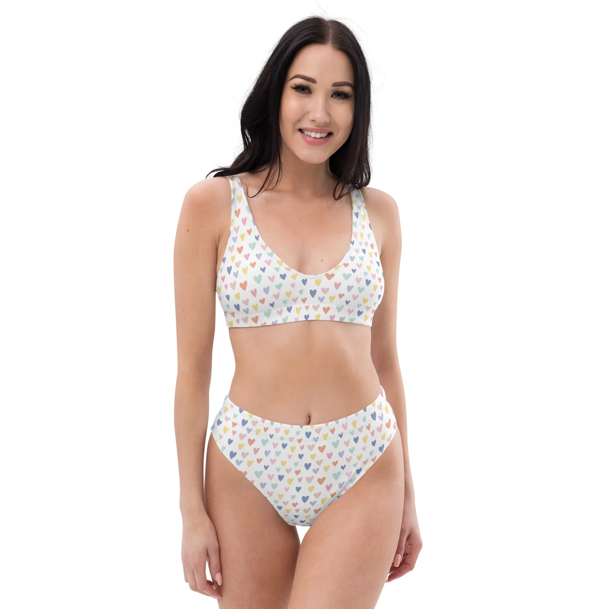 High Waisted Bikini Womens (Glamourange Luxury Bikini High Waisted - 0033 Patterns Model)