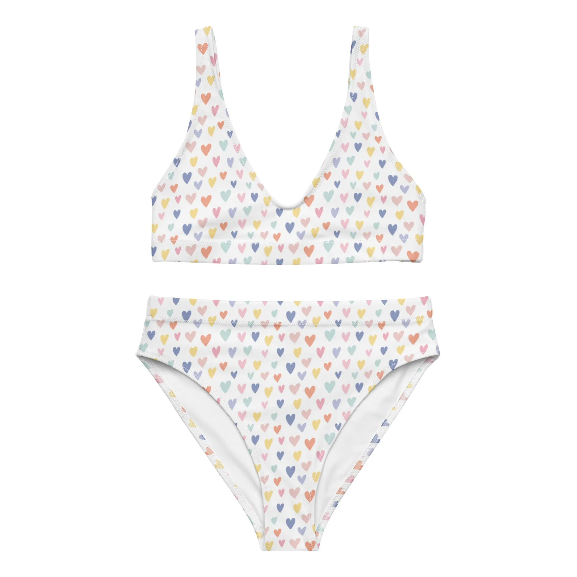 High Waisted Bikini Womens (Glamourange Luxury Bikini High Waisted - 0033 Patterns Model)