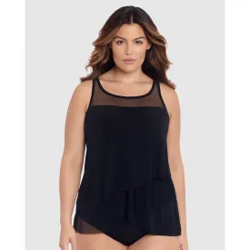 Illusionists Mirage Floaty Layered Tankini Top PLUS