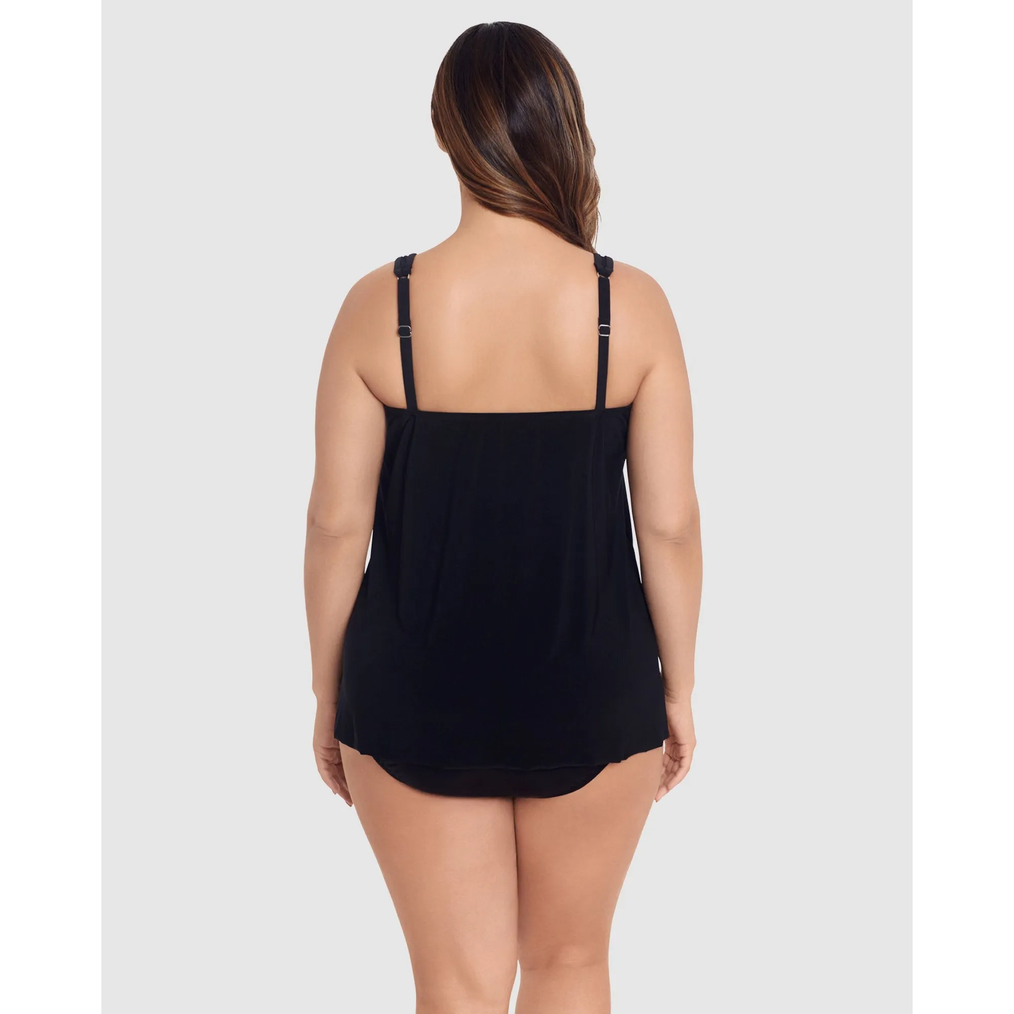 Illusionists Mirage Floaty Layered Tankini Top PLUS