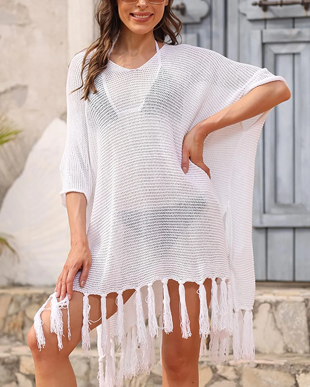 JDiction Womens Bathing Suit Cover Up Summer Long Bikini Swimsuit Coverup Vacation Outfits Long Beach Dress