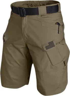 lcyhony Tactical Shorts for Men Lightweight Quick Dry Knee Length Cargo Shorts Casual Print Hiking Pants with Multi Pockets