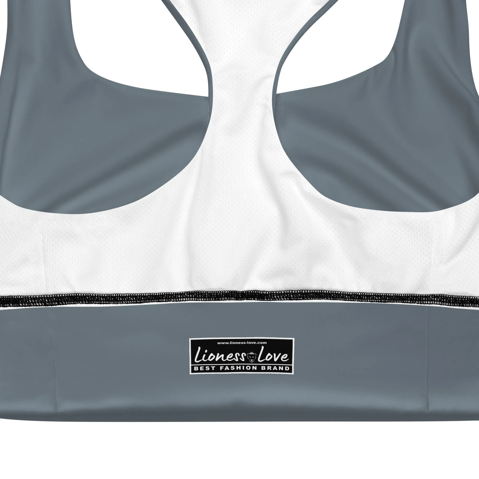 Longline Sports Bra, Training Bra, lioness-love