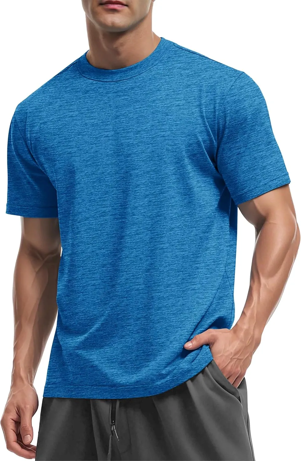 MAGCOMSEN Men's Short Sleeve Sun Protection Shirts Quick Dry Athletic T-Shirts Hiking Running Workout Gym Rash Guard