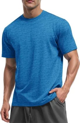 MAGCOMSEN Men's Short Sleeve Sun Protection Shirts Quick Dry Athletic T-Shirts Hiking Running Workout Gym Rash Guard