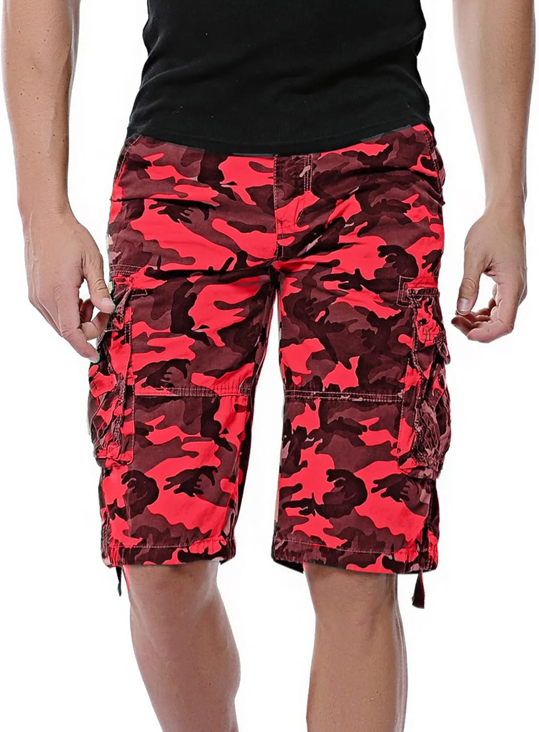 Men's Camo Cargo Shorts Cotton