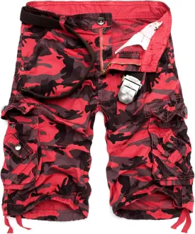 Men's Camo Cargo Shorts Cotton