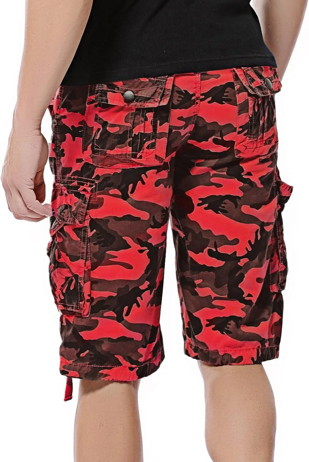 Men's Camo Cargo Shorts Cotton
