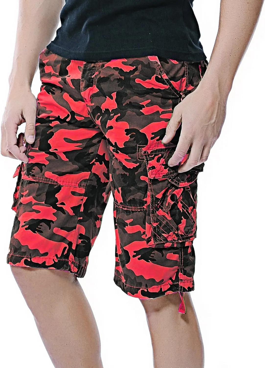 Men's Camo Cargo Shorts Cotton
