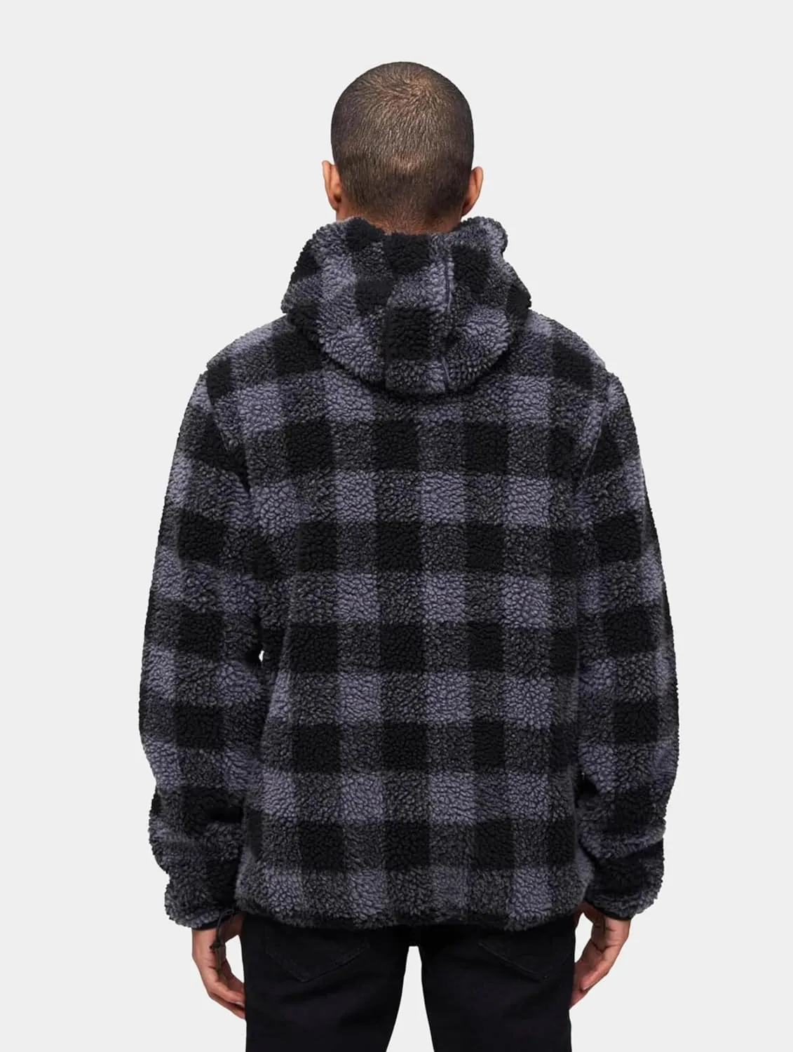 Men's Hooded Fleece Quarter Zip Pullover