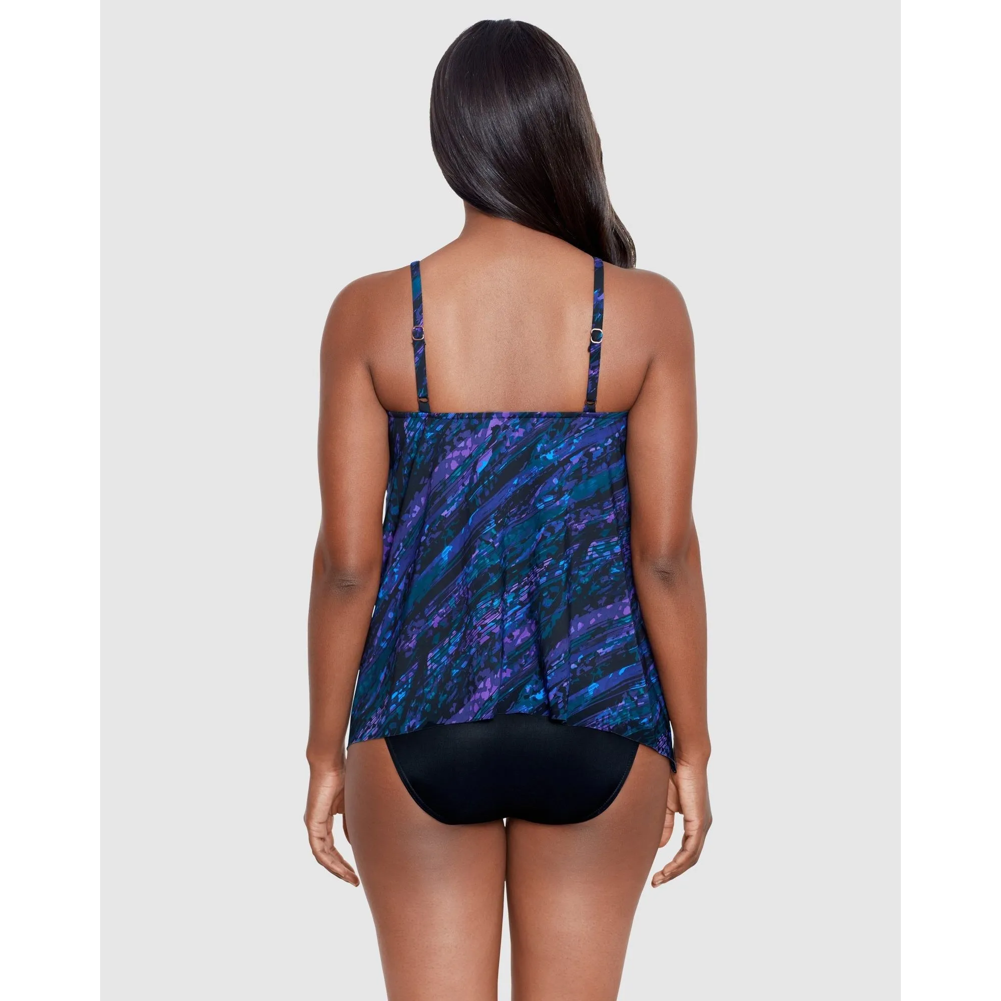 Mood Ring Slimming Peephole High Neck Tankini