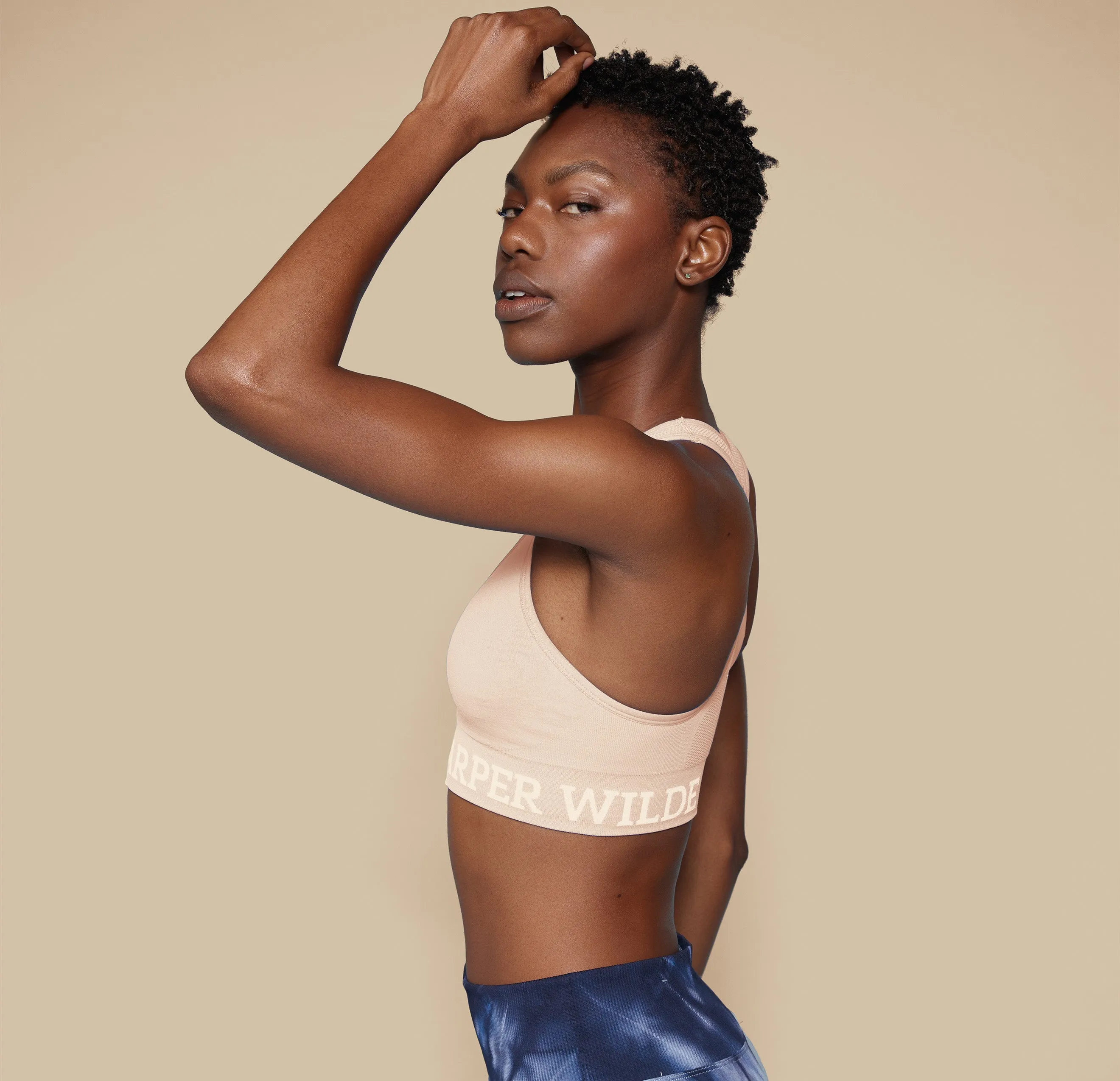 Move Racerback Sports Bra - Beige