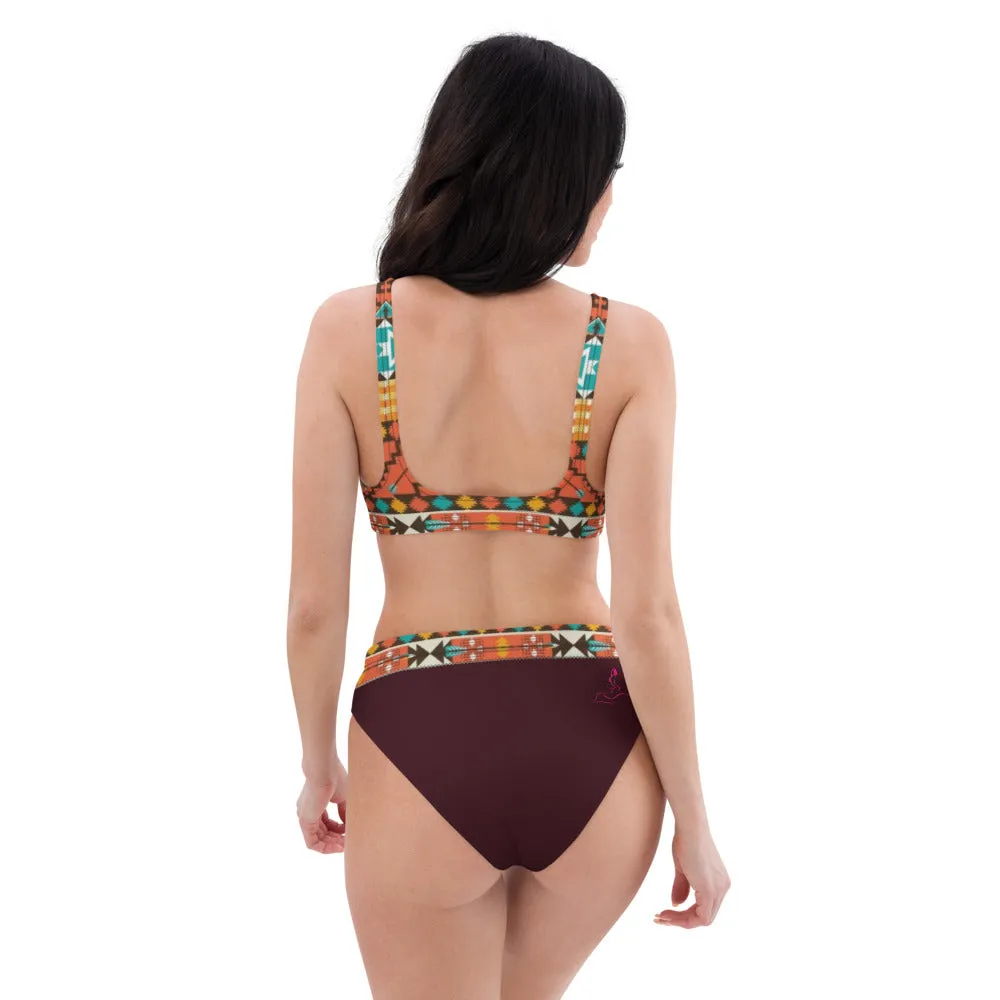 Navajo Recycled high-waisted bikini