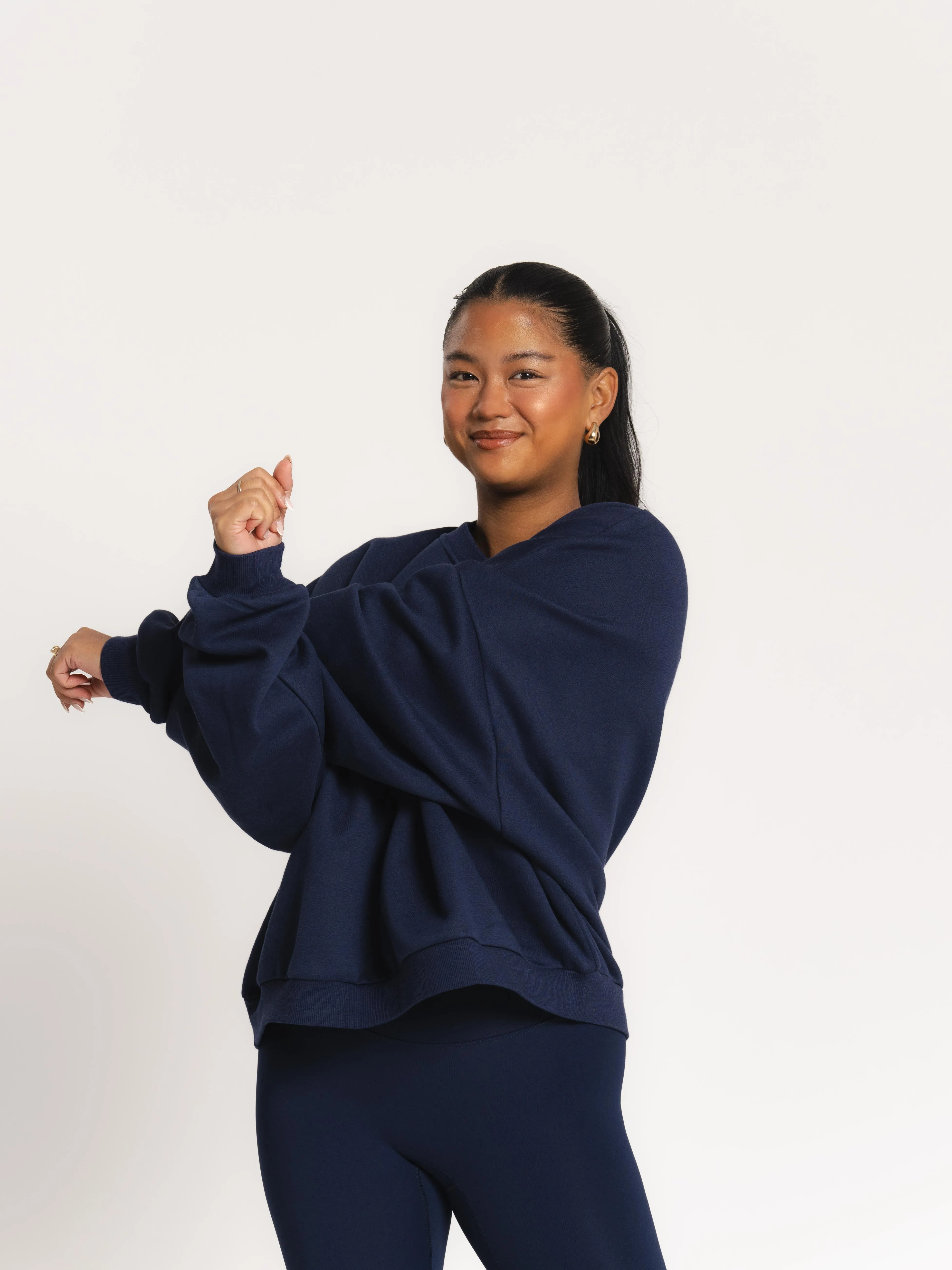 Oversized Crewneck - Navy