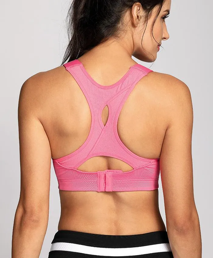 Plus size high impact wireless full cup lightly padded sports bra (Size 32/70 - 42/95, C - E)
