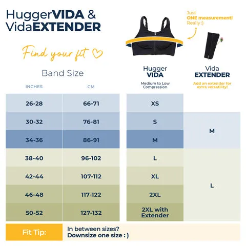 Prairie Wear HuggerVIDA Mastectomy Bra Black