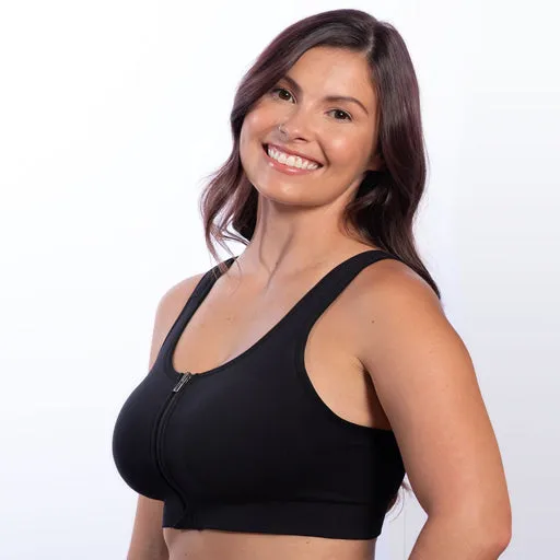 Prairie Wear HuggerVIDA Mastectomy Bra Black