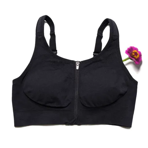 Prairie Wear HuggerVIDA Mastectomy Bra Black
