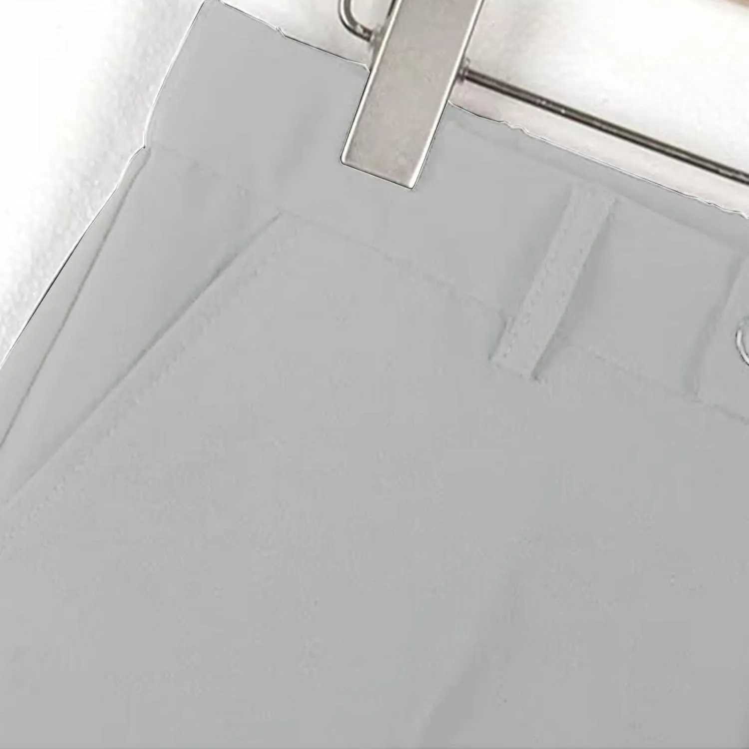 Shorts Men Casual Pleated Front Golf Work Casual Shorts Lightweight Stretch Waist Button Dress Pants with Pockets