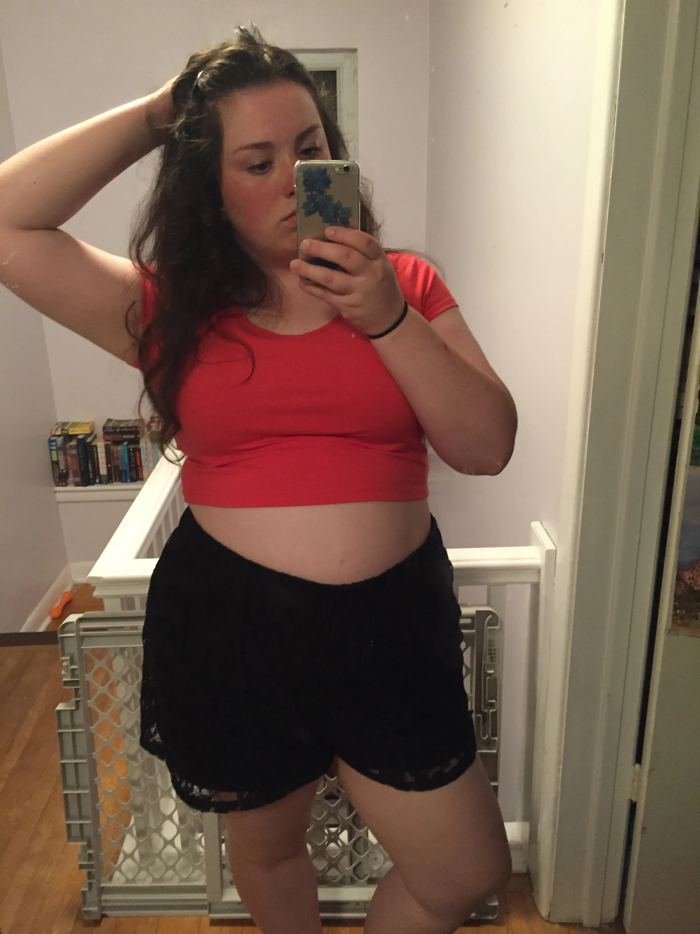 Soft Black Lace Shorts 1X