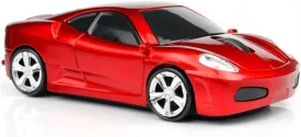 Sport Car Shape Computer Mice 2.4ghz Wireless Mouse 1600dpi Optical Gaming Mice (Red)