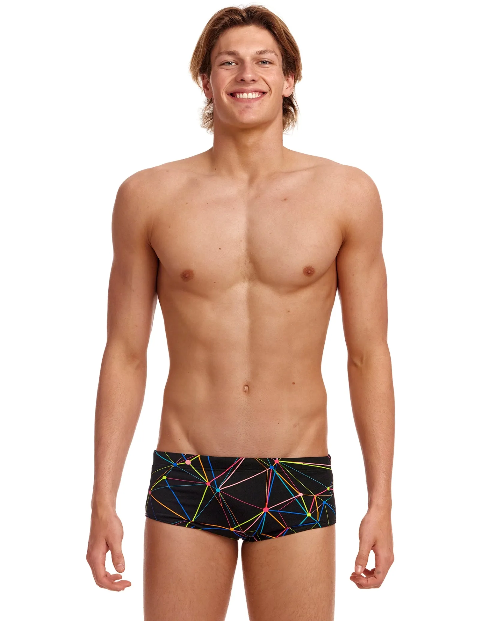 Star Sign Sidewinder Swim Trunks - Black/Multi