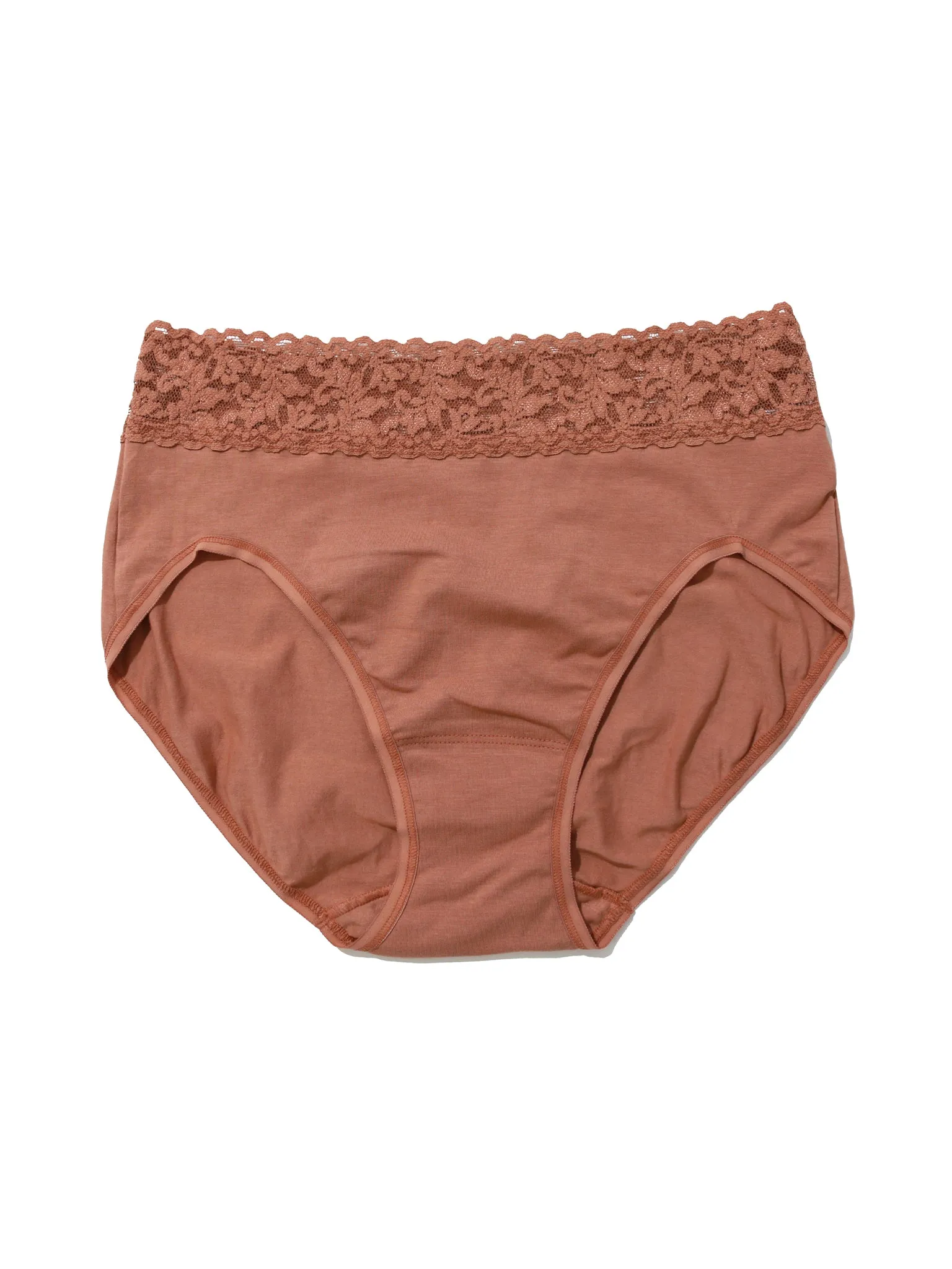 Supima® Cotton French Brief Spiced Latte Brown Sale