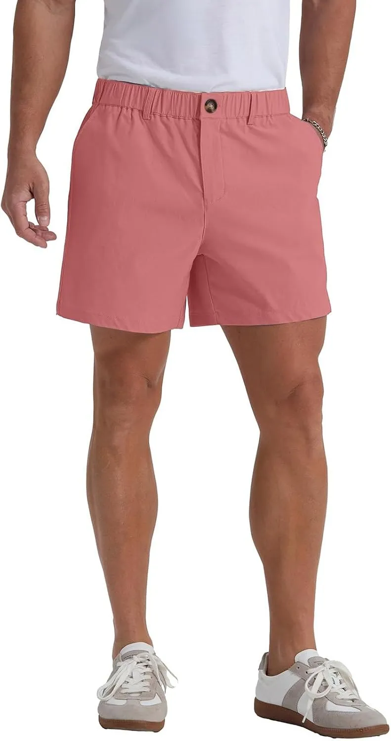 WENKOMG1 Mens Casual Shorts Quick Dry Elastic Waist Summer Golf Shorts