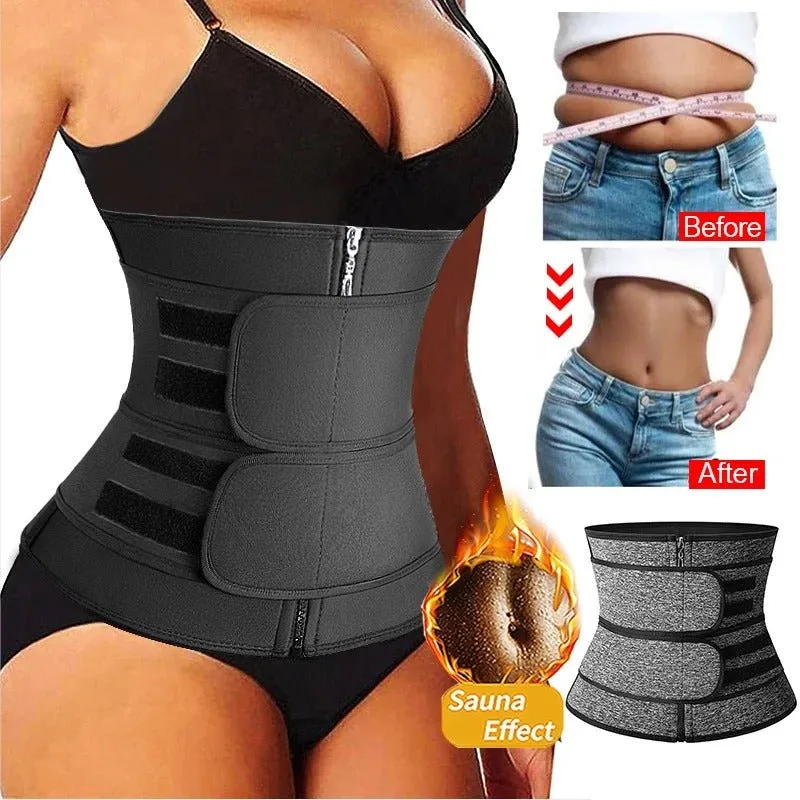 Women Waist Trainer Neoprene Body Shaper Belt - Belt Tummy Control Waist Trimmer Slimming Belly Band Shaper