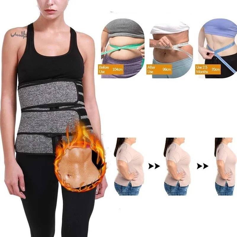 Women Waist Trainer Neoprene Body Shaper Belt - Belt Tummy Control Waist Trimmer Slimming Belly Band Shaper